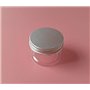 Lot de 6 bocaux de 120 ML Plastique Pet Rechargeables Cosmétique conteneurs Cases avec Capuchons en Aluminium Argenté Crème Loti