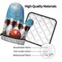 Lot de 2 maniques et maniques imprimées Bowling – Tissu résistant à la chaleur et imperméable – Idéal pour la cuisine, la pâtiss