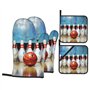 Lot de 4 maniques et maniques de bowling – Tissu résistant à la chaleur et imperméable – Idéal pour la cuisine