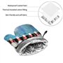 Lot de 4 maniques et maniques de bowling – Tissu résistant à la chaleur et imperméable – Idéal pour la cuisine, la pâtisserie, l