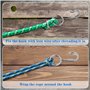 10 Crochets en Spirale,Crochet Universel Peuvent Etre Assortis à Un Corde Elastique Sangle Sandow Corde Macramé,Crochet Tendeur 