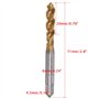TA-VIGOR Taraud hélicoïdal M6 Filetage H2 Tolérance Cobalt Titane Placage HSS