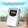 Topker 433MHz sans Fil Station météo avec température prévisionnelle numérique thermomètre hygromètre Capteur d'humidité
