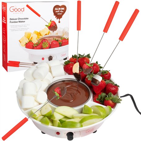 Ensemble de machine à fondue électrique Deluxe avec 4 fourchettes