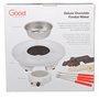 Ensemble de machine à fondue électrique Deluxe avec 4 fourchettes, plateau de service amovible et réglage de fondue/réchauffemen