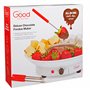 Ensemble de machine à fondue électrique Deluxe avec 4 fourchettes, plateau de service amovible et réglage de fondue/réchauffemen