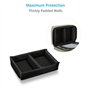 PROAIM Sacoche Cube Grise pour écrans LCD de 5 à 7 Pouces et Petits Accessoires. Intérieur rembourré et Poche intérieure zippée 