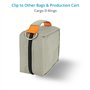 PROAIM Sacoche Cube Grise pour écrans LCD de 5 à 7 Pouces et Petits Accessoires. Intérieur rembourré et Poche intérieure zippée 