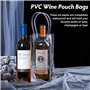 Sac De Glace Bouteille,Sanlianzi 6pcs Ice Bag Refrigerant Refroidisseur Vin Sac Réutilisable Sac à Vin Transparent Wine Cooler B