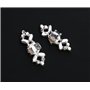 2 x Cristal Charm Strass Boucle Strass Décoration Clips pour Chaussures de Mariage