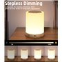 Lampe Veilleuse avec 7 Couleurs RGB et 4 Luminosités
