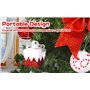 Boules de Noël,18 pièces de 8cm en plastique,Boules de Noël incassables avec corde de suspension,Décorations de Noël classiques 