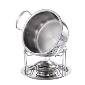 Marmite à fondue électrique – Pot à fondue électrique – Pot à chocolat en acier inoxydable – Sûr et respectueux de l'environneme