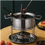 Marmite à fondue électrique – Pot à fondue électrique – Pot à chocolat en acier inoxydable – Sûr et respectueux de l'environneme