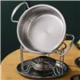 Marmite à fondue électrique – Pot à fondue électrique – Pot à chocolat en acier inoxydable – Sûr et respectueux de l'environneme