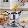 Marmite à fondue électrique – Pot à fondue électrique – Pot à chocolat en acier inoxydable – Sûr et respectueux de l'environneme
