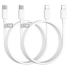 Câble USB C vers Lightning 1M-Lot de 2