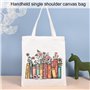 Lot de 2 sacs en tissu imprimé - Sac cadeau et trousse de maquillage pour femme - Sac fourre-tout en toile - Trousse de maquilla