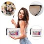 Lot de 2 sacs en tissu imprimé - Sac cadeau et trousse de maquillage pour femme - Sac fourre-tout en toile - Trousse de maquilla