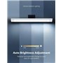 Lampe de bureau LED articulée 12W avec port USB recharge rapide, tactile, lampadaire de table avec variateur, luminaire températ