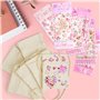 6 Sacs en Tissu à Peindre, 17*13cm Sac en Tissu à Peindre pour Enfant avec 6 Autocollants Strass, Sac en Tissu à Colorier pour C