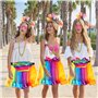 Ensemble D'accessoires pour Femmes des Années 80，23 Pcs Costumes de Fête Néon pour Filles，Costume Néon des Années 80 avec sac Ba