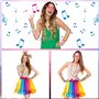 Ensemble D'accessoires pour Femmes des Années 80，23 Pcs Costumes de Fête Néon pour Filles，Costume Néon des Années 80 avec sac Ba