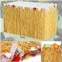 Frasheng 159 Pcs Hawaïenne Luau Table Jupe Set de Décoration,Fleurs Hawaïennes Guirlandes de Luau Bannières Cake Topper Palmier 