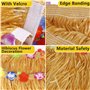 Frasheng 159 Pcs Hawaïenne Luau Table Jupe Set de Décoration,Fleurs Hawaïennes Guirlandes de Luau Bannières Cake Topper Palmier 
