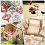 HEKOBAG Lot de 15 panneaux en bois contreplaqué 300 x 210 x 3 mm, feuilles de contreplaqué en bois de balsa pour pochoir, modéli