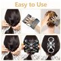 HEKOBAG 4 Pcs Peigne à Cheveux Magique, Peigne à Cheveux Élastique Magique, Pince à Cheveux Peigne Magique Perles, Peigne de Che