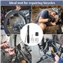 HEKOBAG 4 Pièces Outil de Démontage de Cassette de Vélo, Kit d'outils de Chaîne de Vélo avec 3 Anneaux de Verrouillage de Casset