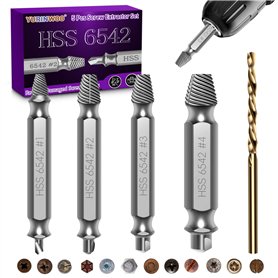 5 Pièces kit Extracteur de Vis Cassée