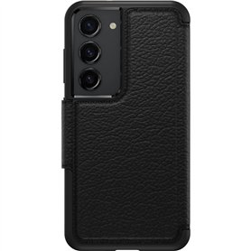OtterBox Étui Portefeuille en Cuir véritable pour Galaxy S23 Strada Series - Shadow (Noir)