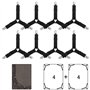 Lot de 8 sangles réglables pour drap de lit