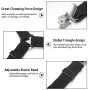 Lot de 8 sangles réglables pour drap de lit, attaches triangulaires élastiques pour housses de matelas, coussins de canapé (noir