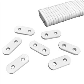 Hustar 20 Pcs Rideau Ourlet Poids Plomb pour Rideaux Poids Verticaux Plaque Lamelle Verticale