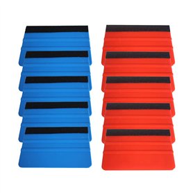 JIHUOO 10 Pièces Raclette de marouflage avec Bord en Feutrine pour Pose de Stickers Films Autocollants