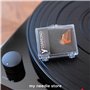 My Needle Store 422-D – Aiguille de rechange de haute qualité pour tourne-disque avec pointe diamant noir nude, jusqu'à 1000 heu