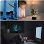 YTDZLTD Lampe 16 Couleurs Changeantes LED Illusion Optique 3D Chat Nuit Télécommande et Smart Touch Dimmable 4 Modes d'Éclairage