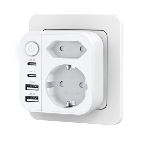 OUFUYU Prise Multiple 6-en-1