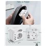 OUFUYU Prise Multiple 6-en-1, Multiprise avec 2 Ports USB A & USB C, Prise Murale avec Interrupteur (4000W/16A), Double Prise po