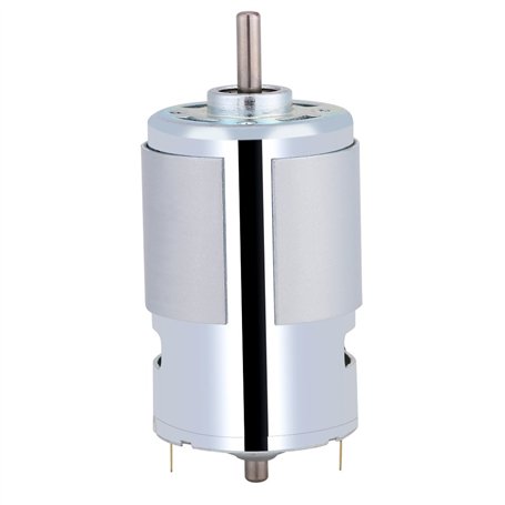 Fdit 12V 100W Moteur électrique à Arbre Rond 12000r / Min Moteur électrique à Couple élevé à Grande Vitesse Moteur Moteurs à Cou