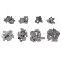 80pcs Jeu de Clé Woodruff Assortiment de Clés Woodruff en Métal 8 Taille Métrique