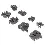 80pcs Jeu de Clé Woodruff Assortiment de Clés Woodruff en Métal 8 Taille Métrique