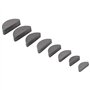 80pcs Jeu de Clé Woodruff Assortiment de Clés Woodruff en Métal 8 Taille Métrique