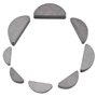 80pcs Jeu de Clé Woodruff Assortiment de Clés Woodruff en Métal 8 Taille Métrique