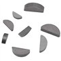 80pcs Jeu de Clé Woodruff Assortiment de Clés Woodruff en Métal 8 Taille Métrique
