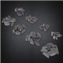 80pcs Jeu de Clé Woodruff Assortiment de Clés Woodruff en Métal 8 Taille Métrique