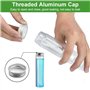 LYTIVAGEN 12 PCS Tubes à Essai en Plastique Transparents avec Bouchon à Vis Bouteille Sensorielle Vide Réutilisable Cadeau de Tu